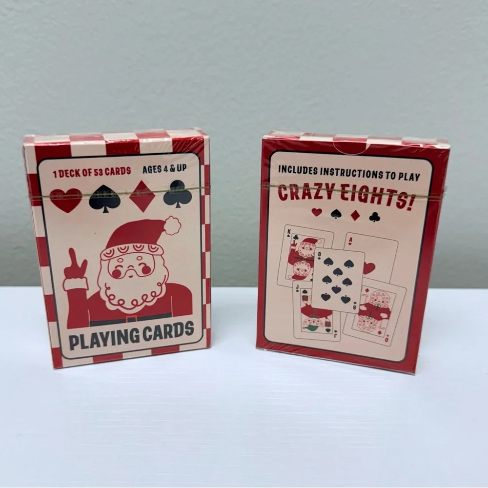 3 for $15 SALE New in package Target Bullseye Santa themed 2 Sets Playing Cards